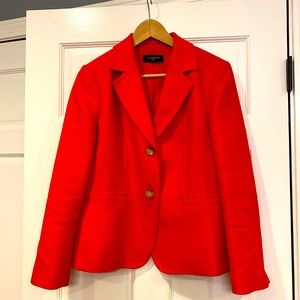 Talbots Red-Orange blazer- GUC- Size 10P